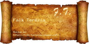 Falk Terézia névjegykártya